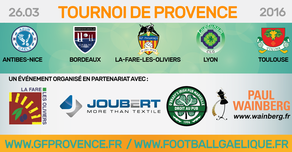 affiche tournoi foot gaelique 26 mars 2016